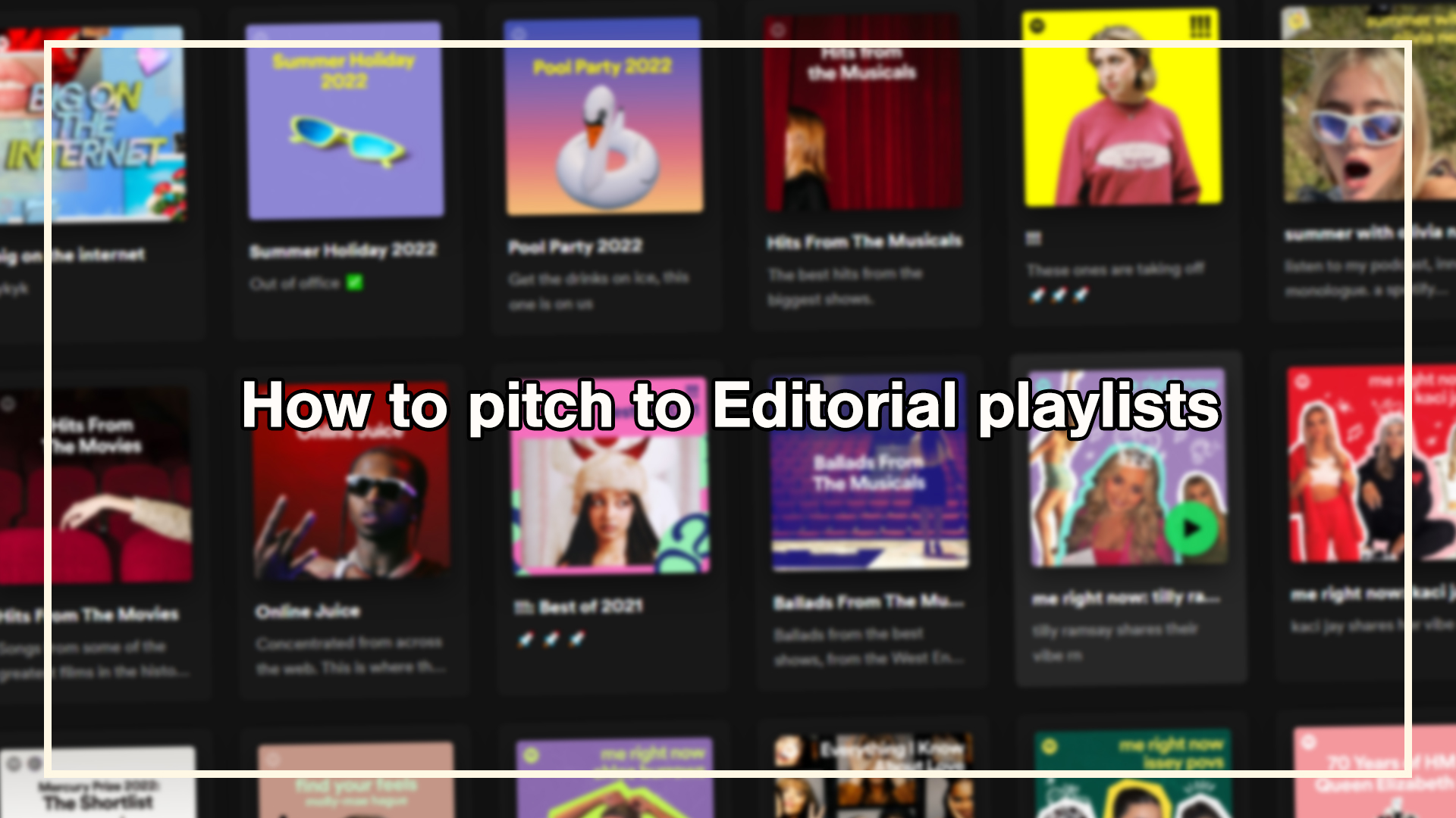 How to pitch to Editorial playlists